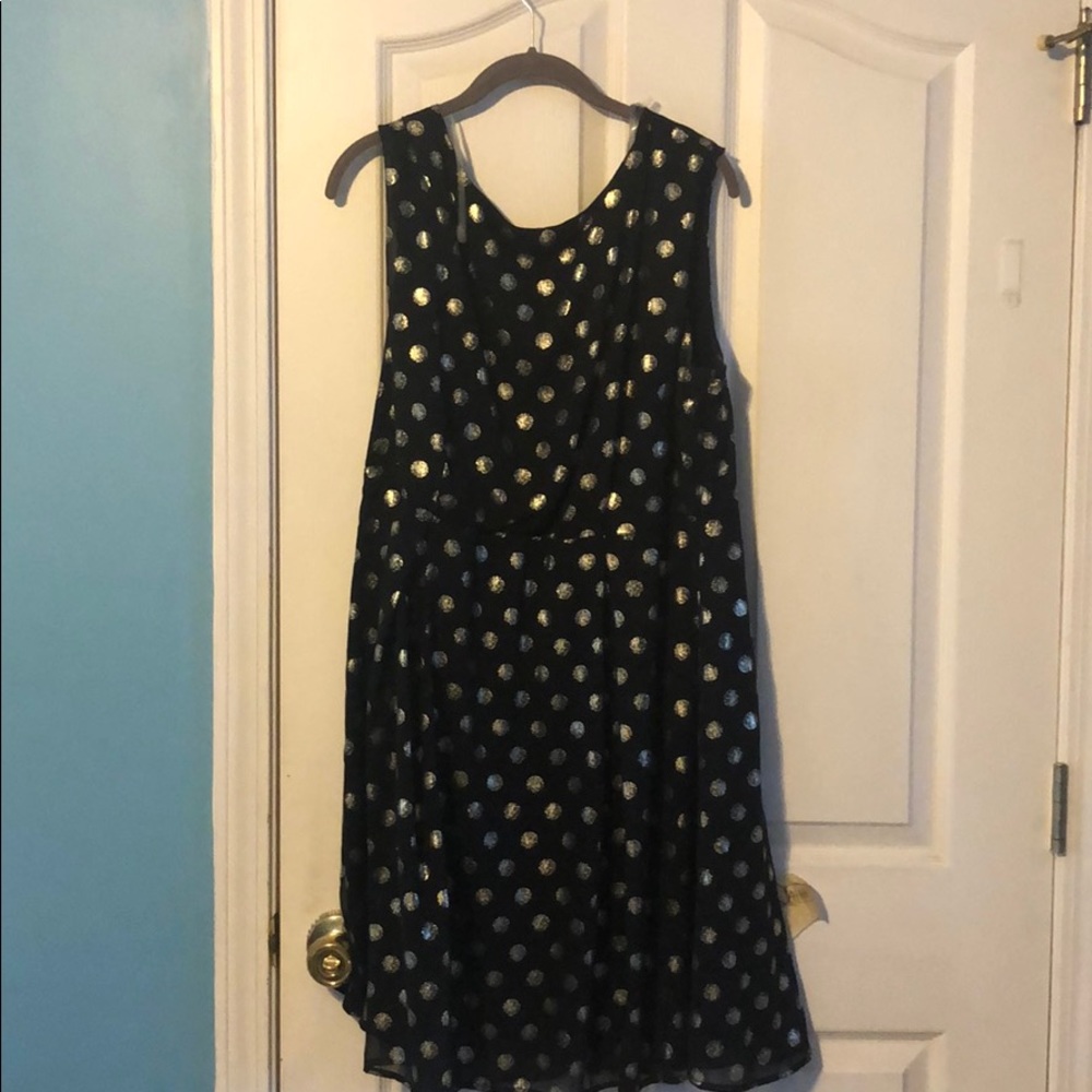 Metallic polka dot dress ModCloth 2x